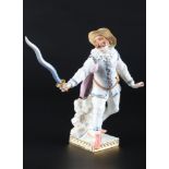 Meissen Coviello aus der Commedia dell'Arte, porcelain figure,