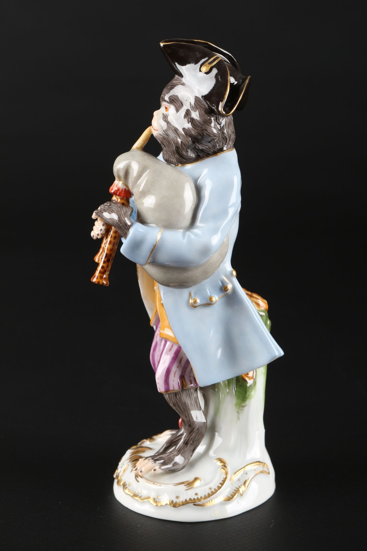 Meissen Dudelsackpfeifer aus der Affenkapelle, bagpiper monkey chapel, - Bild 2 aus 5