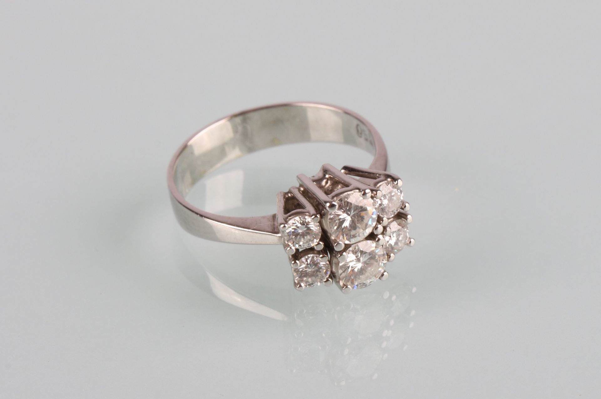 750 Gold Diamantring 0.75ct IF, 18K diamond gold ring, - Image 2 of 7