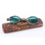 Historische Brille / Schläfenbrille, 19. Jahrhundert, glases / sunglasses 19th century,