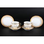 Meissen X-Form 2 Mokkagedecke, coffee cups,