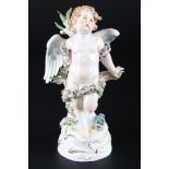 Meissen gefesselter Amor, porcelain figure cherub,