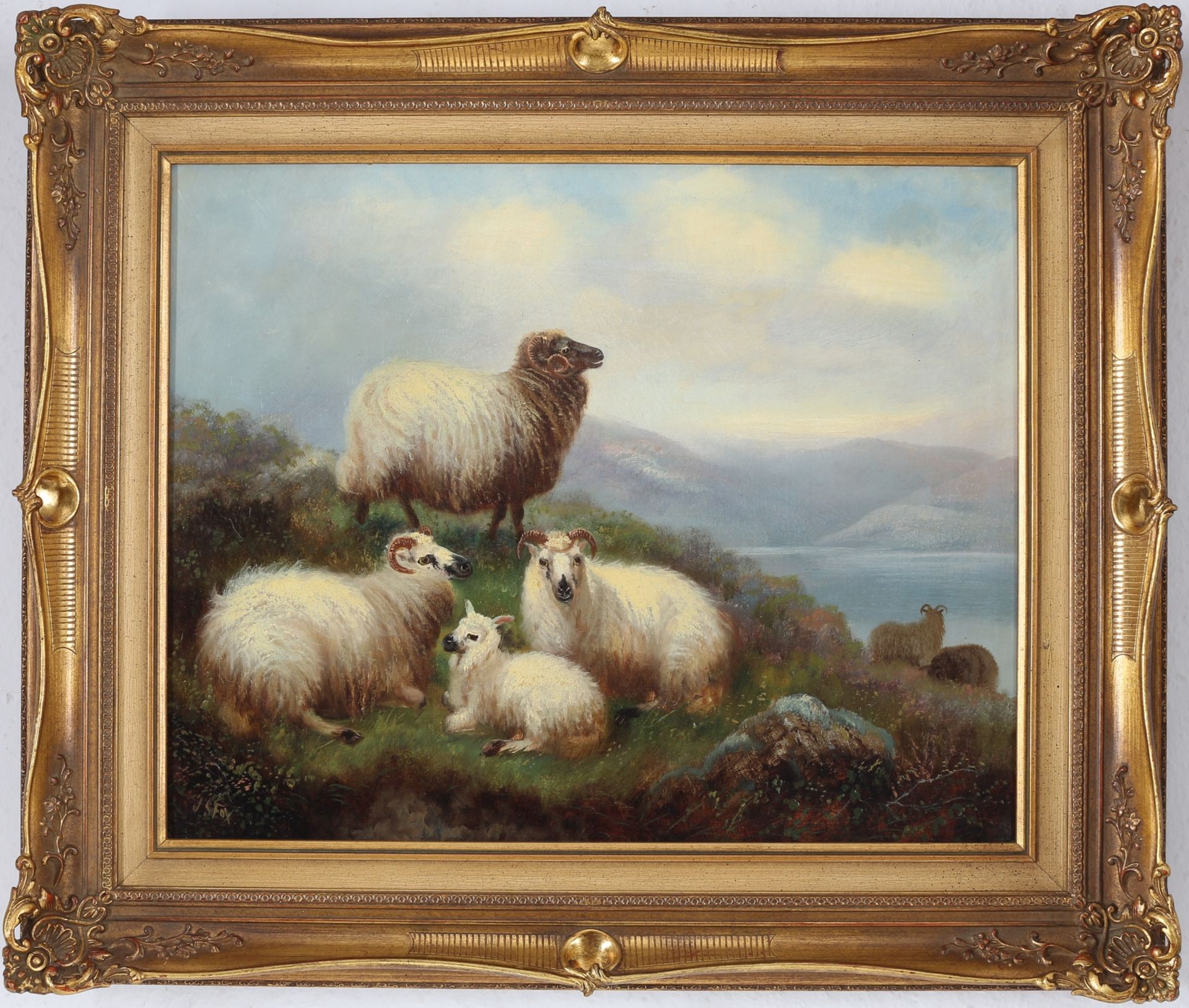 John Shirley Fox (c.1860-1939) Schafe in den Highlands, sheeps, - Image 2 of 4