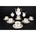 Meissen B-Form Kaffeeservice für 6 Personen 1.Wahl, coffee service for 6 pers.,