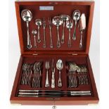 Wilkens Chippendale 800 Silber Komplettbesteck für 6 Personen, silver silverware for 6 pers.,