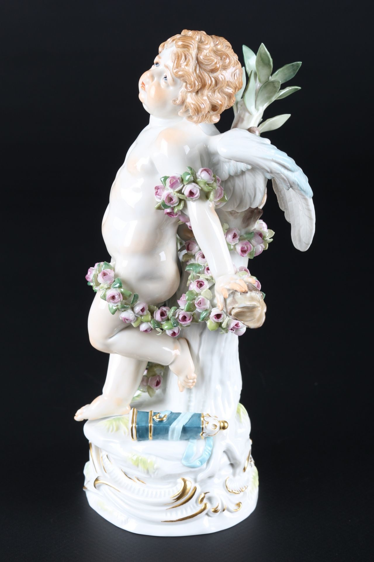 Meissen gefesselter Amor, porcelain figure cherub, - Image 2 of 6