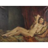 Wilhelm Hempfing (1886-1948) liegender Frauenakt, lying female nude act,