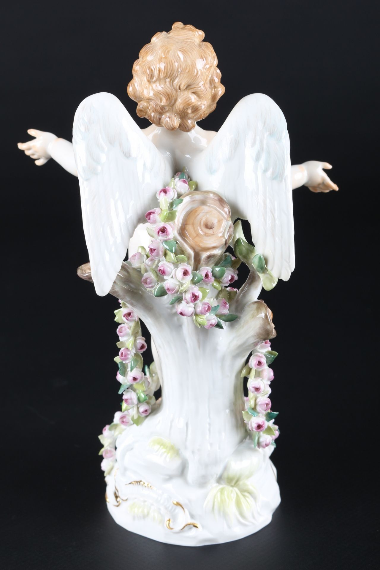 Meissen befreiter Amor, porcelain figure cherub, - Image 3 of 5