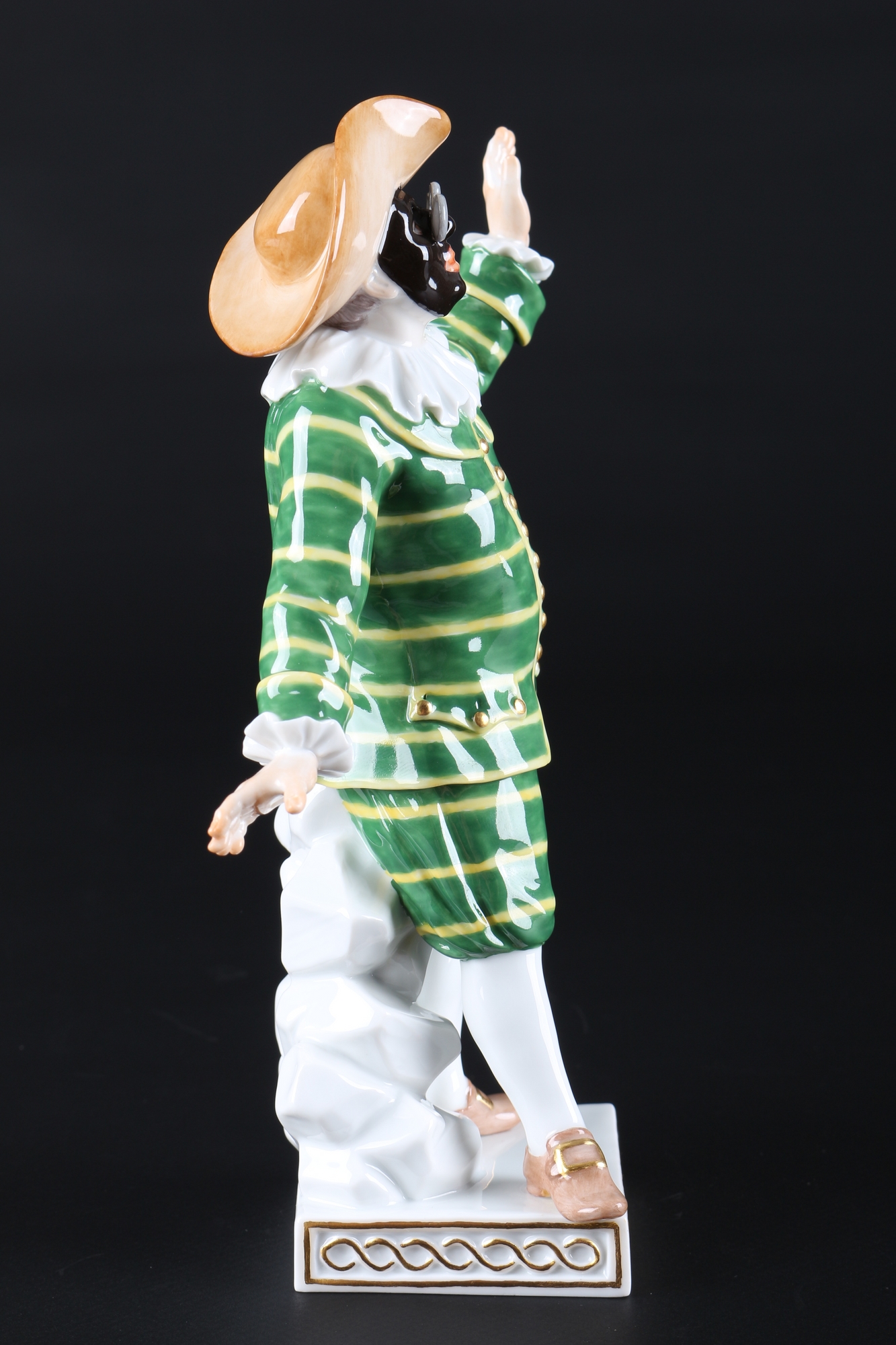 Meissen Tartaglia aus der Commedia dell'Arte, porcelain figure, - Image 4 of 5