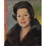 Oswald Petersen (1903-1992) Portrait Damenbildnis, female portraiture,