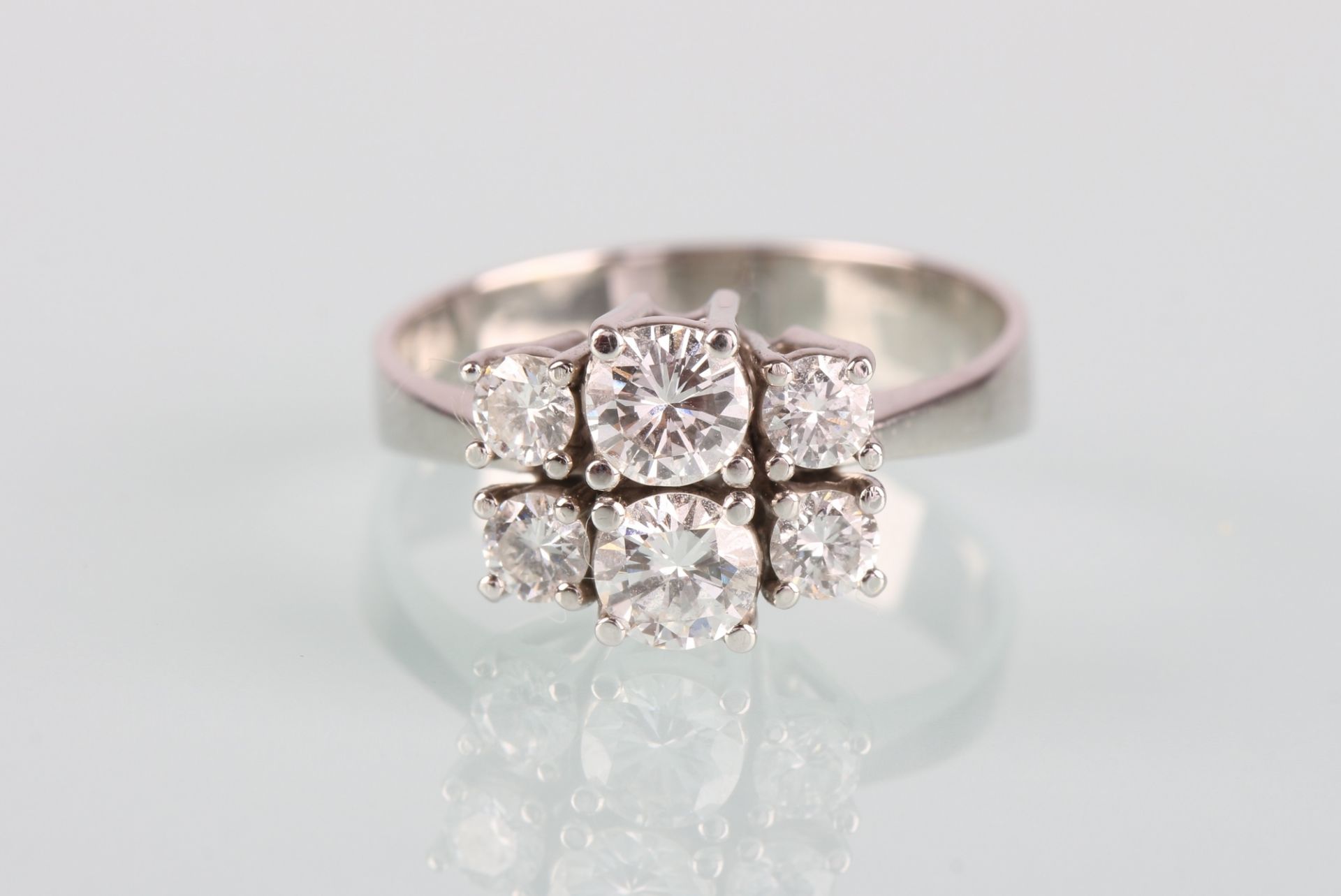 750 Gold Diamantring 0.75ct IF, 18K diamond gold ring,