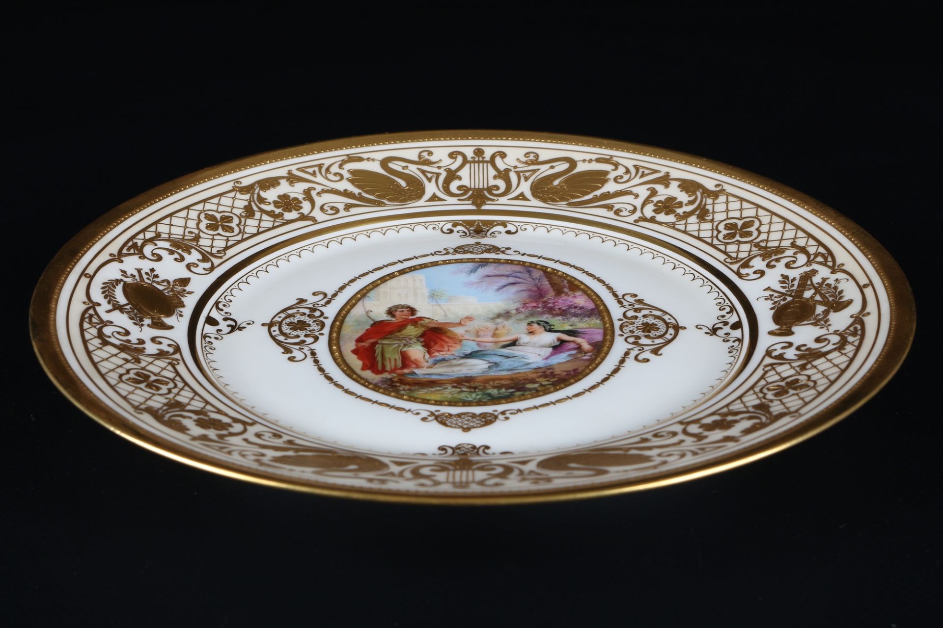 Ambrosius Lamm Dresden Prunkteller Parsifal, decorative plate, - Image 3 of 4