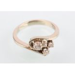 585 Gold Brillantring 0,33ct,14K diamond gold ring,