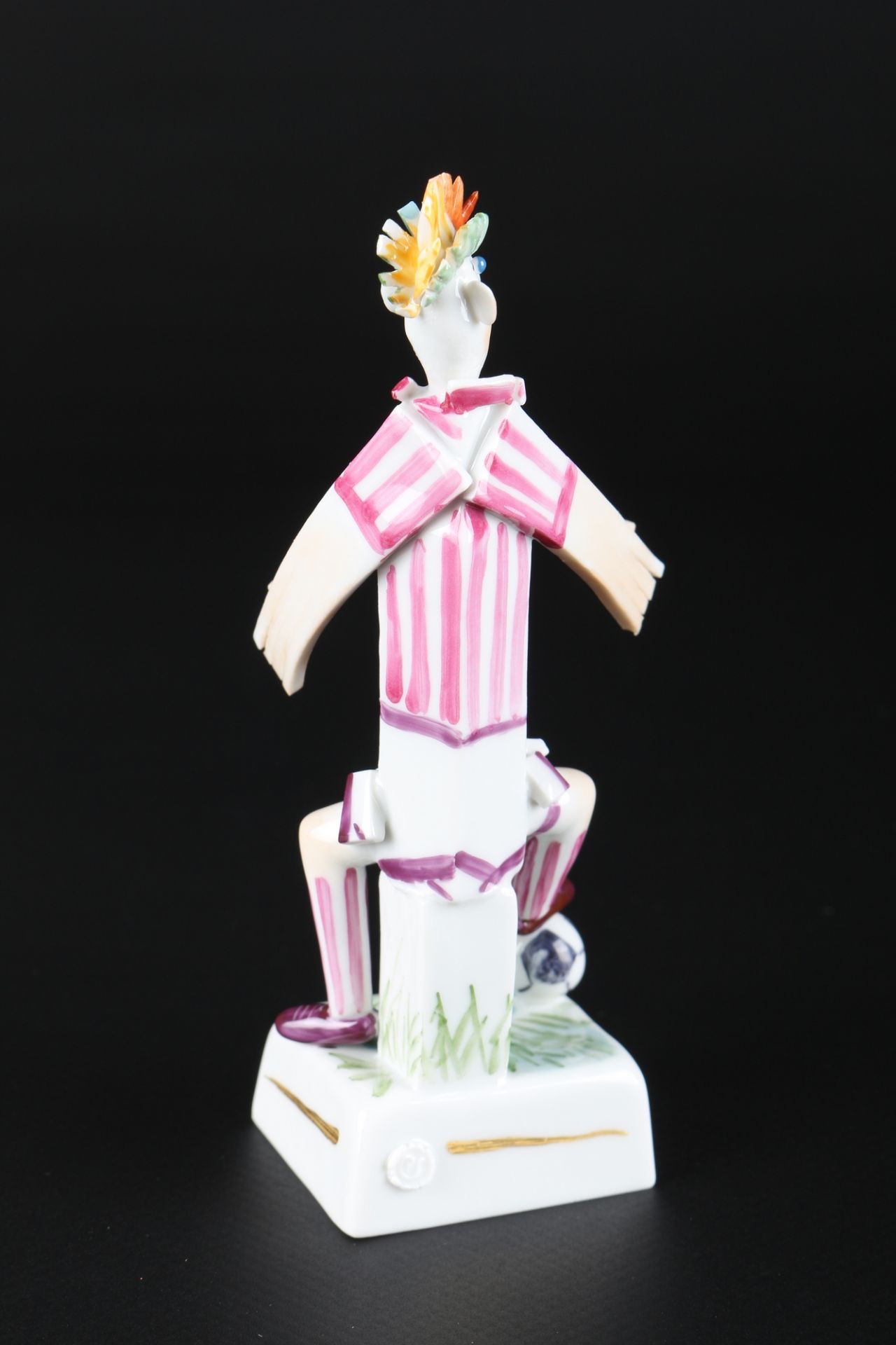 Meissen Fußballer Verteidiger Peter Strang, porcelain figure, - Image 3 of 5