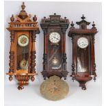 Konvolut von 4 Wanduhren, wall clocks,