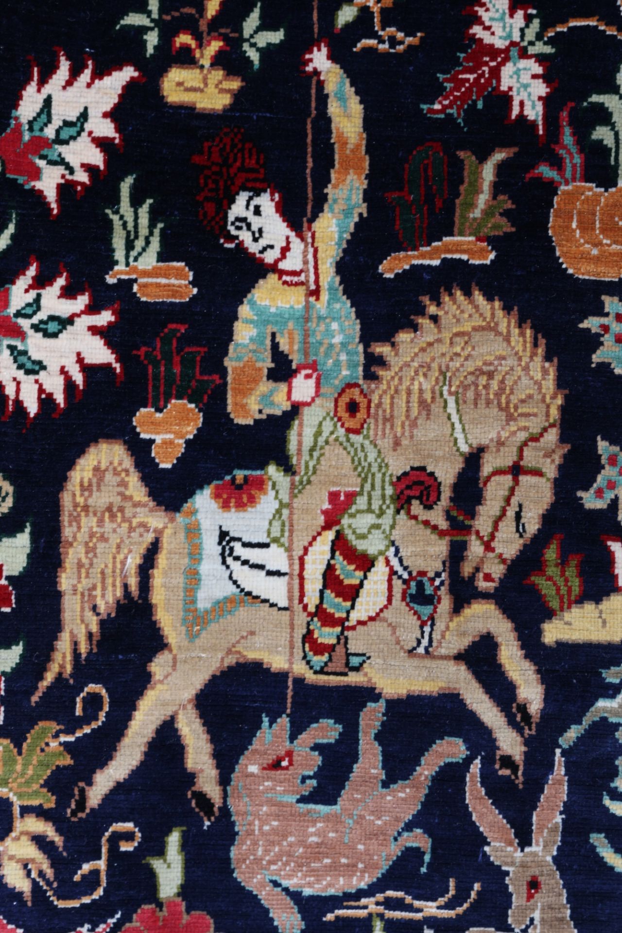 Hereke Seidenteppich, silk carpet, - Image 3 of 5