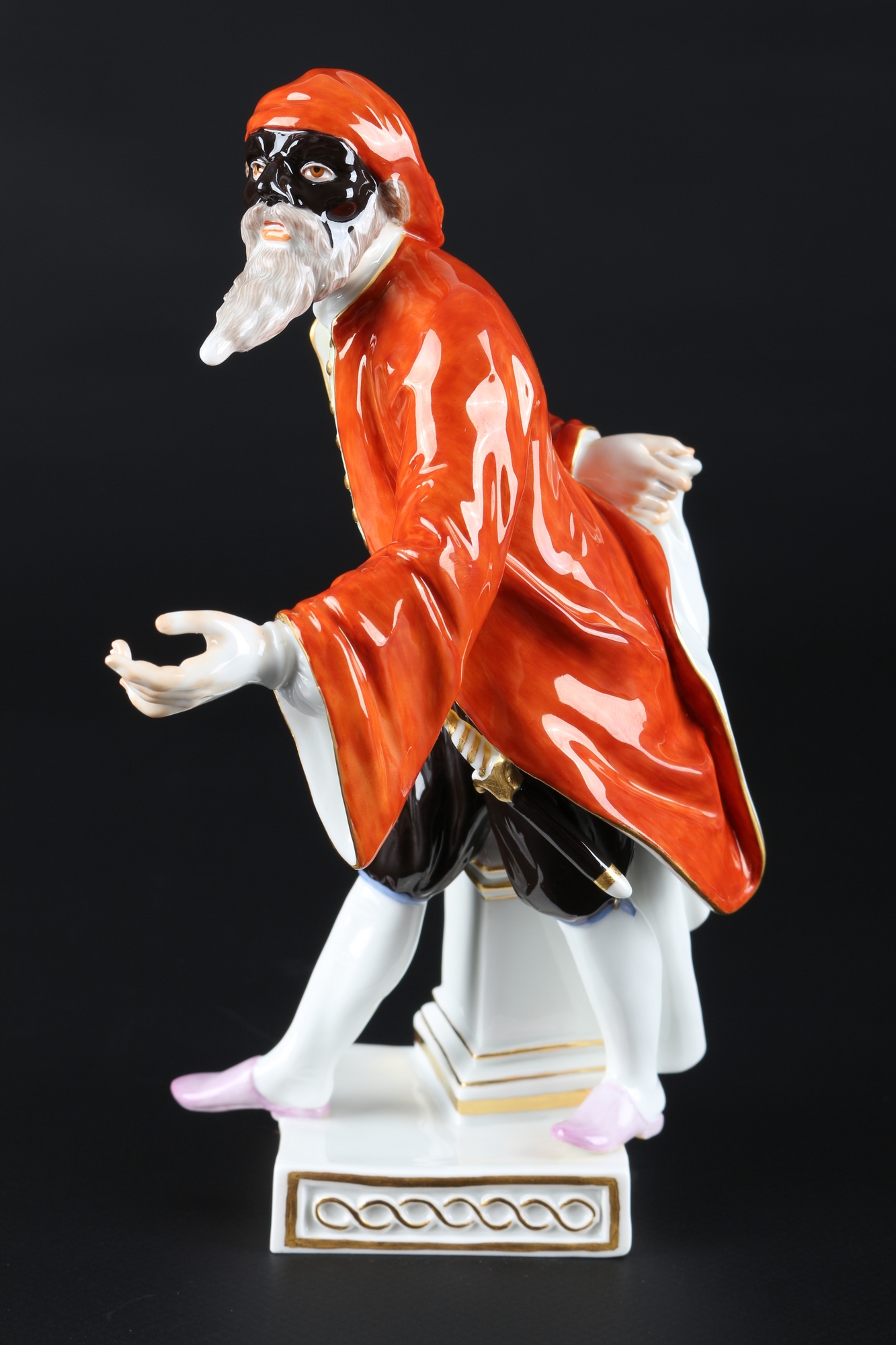 Meissen Pantalone aus der Commedia dell'Arte, porcelain figure, - Image 2 of 5