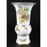 Meissen FF-Malerei mit Insekten Vase 1.Wahl, baluser vase,