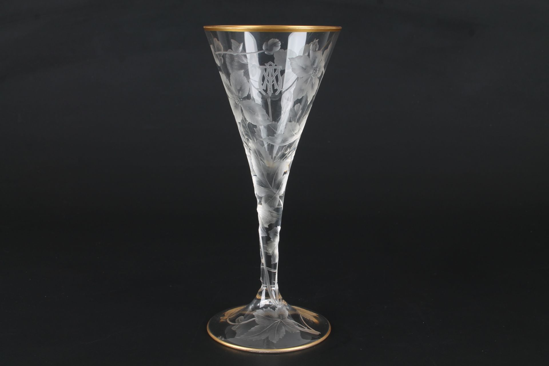 Ludwig Moser Karlsbad Kelchglas, glass goblet,