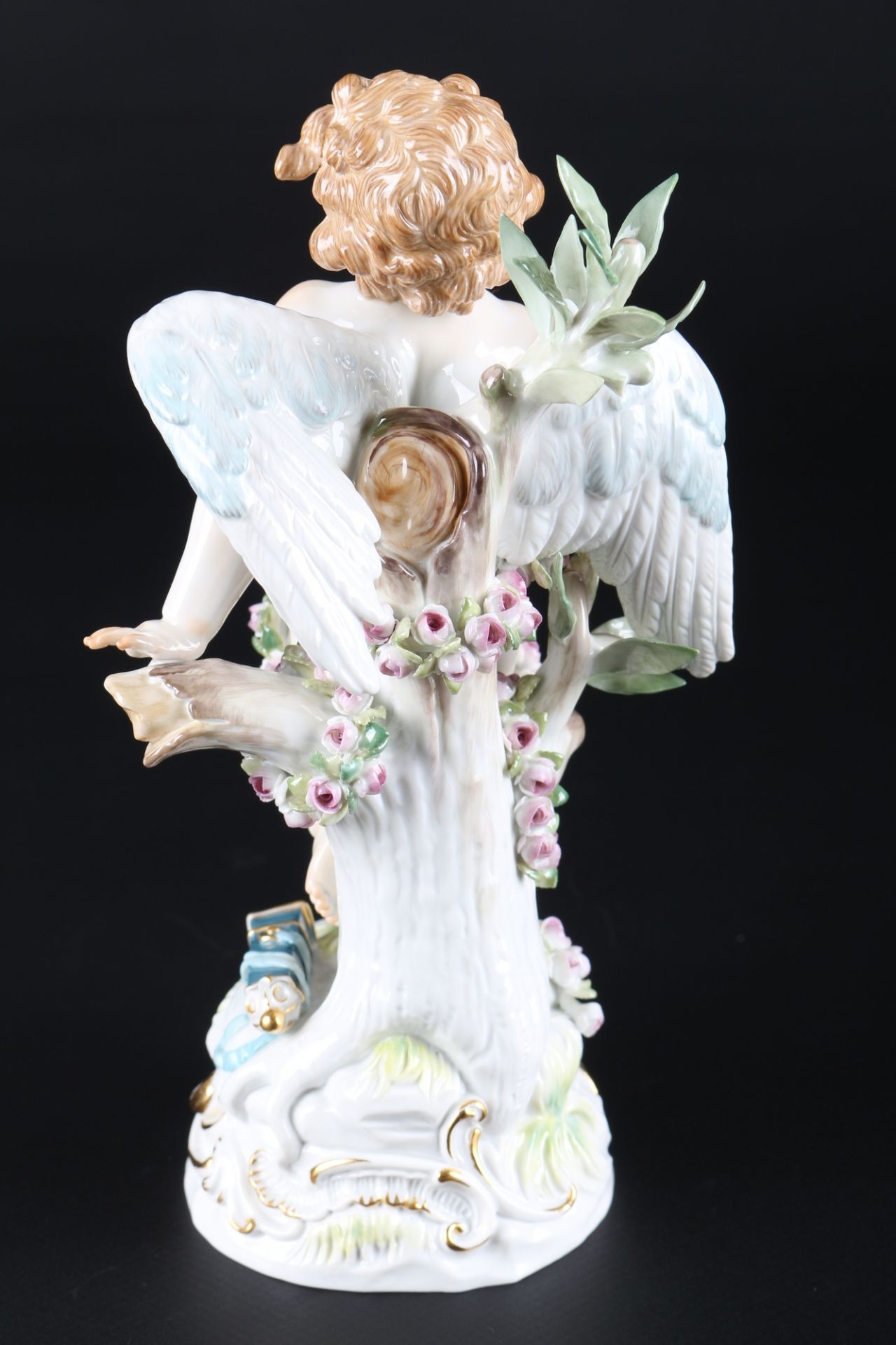 Meissen gefesselter Amor, porcelain figure cherub, - Image 3 of 6