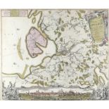 Johann Bap. Homann (1664-1724) & Heinrich Varenius (1595-1635) Landkarte Gegend Wismar & Insel Poel