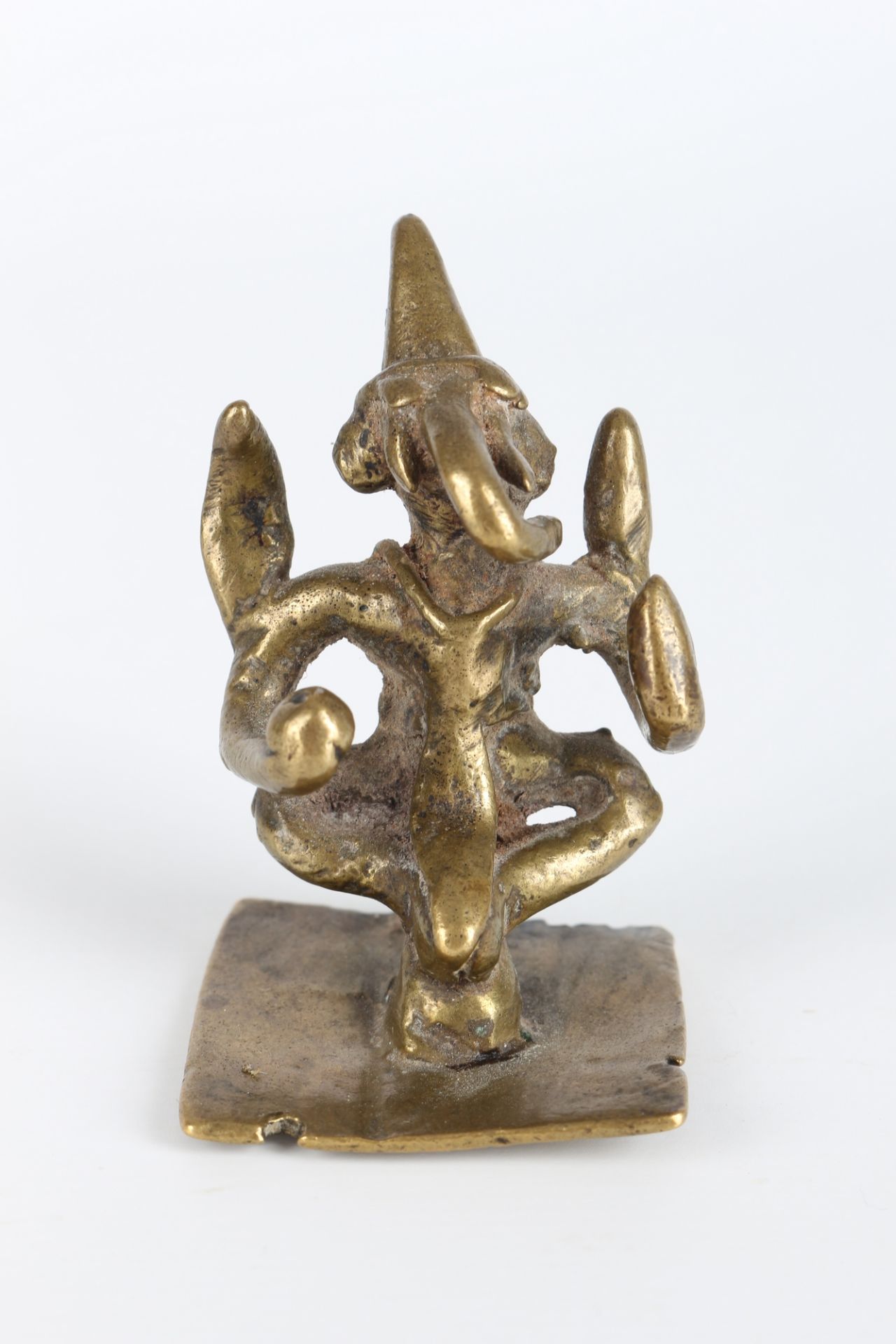 Bronze Ganesha 14. Jahrhundert mit Zertifikat, bronze sculpture 14th century, certificated, - Image 3 of 6