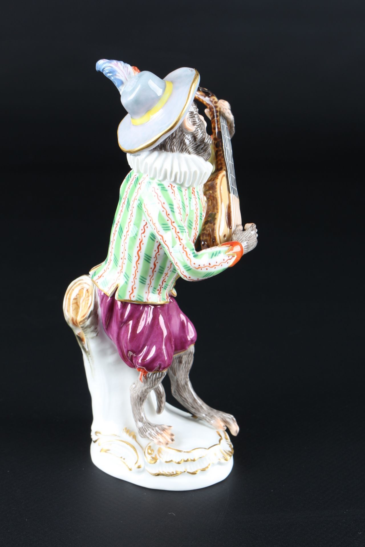 Meissen Affenkapelle Gitarrist, guitarist monkey chapel, - Image 4 of 5