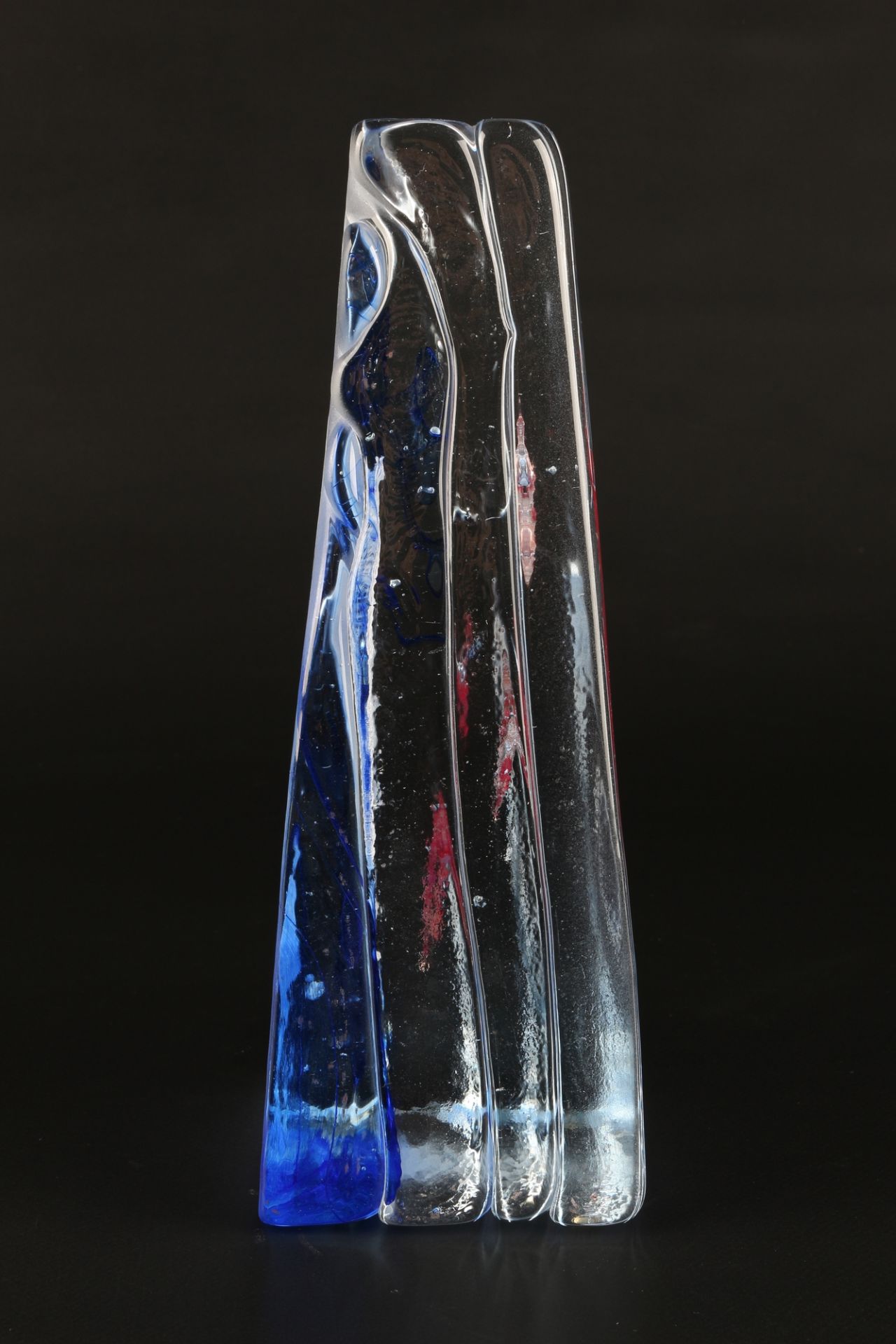 Studioglas Zwei Taucher, crystal sculpture two divers, - Image 3 of 5