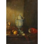 Albert Marks (1871-1941) Stillleben mit Deckelvase und Obst,