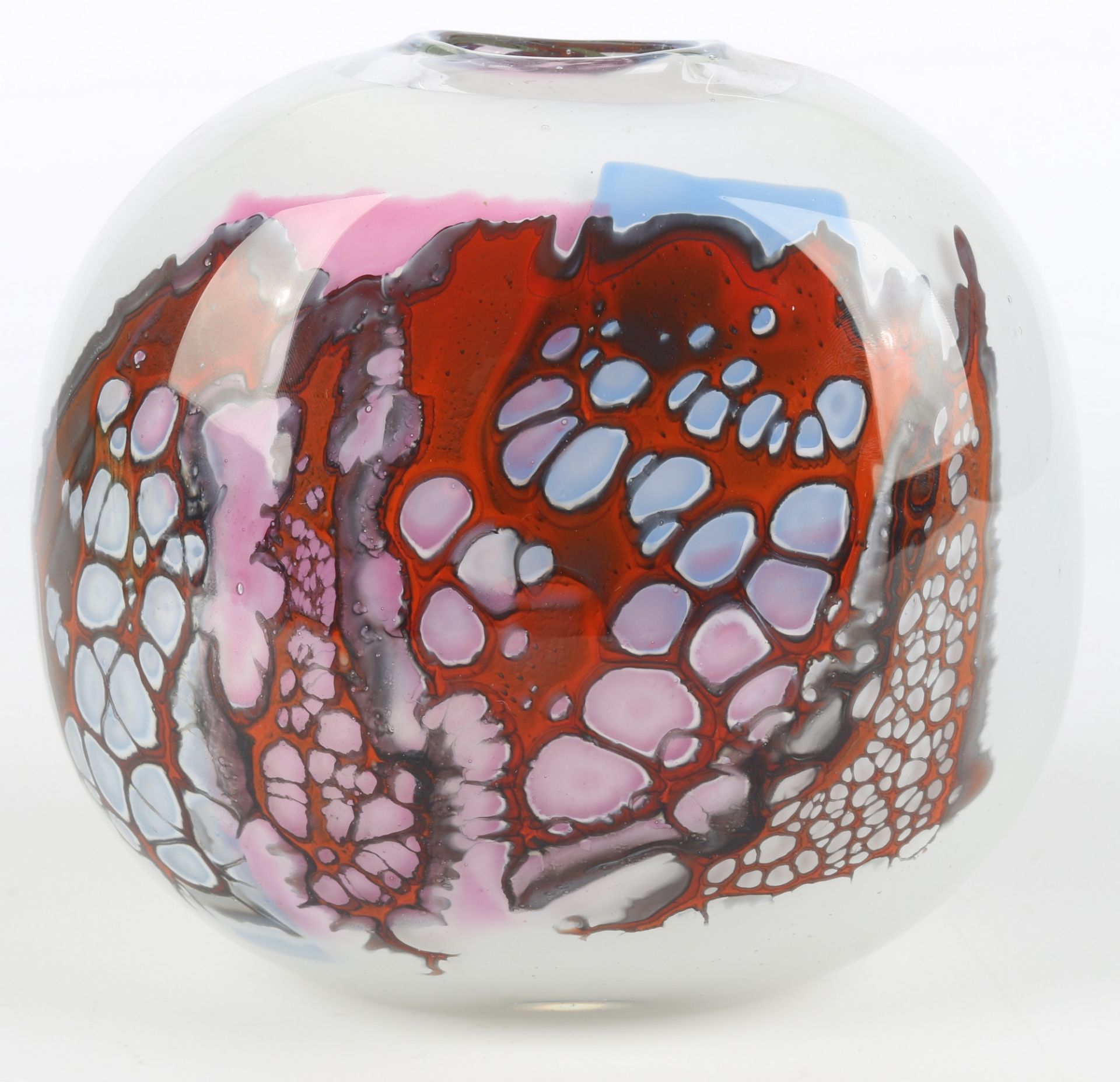 Volkhard Precht (1930-2006) Studioglas "Strukturen", artists glass vase,