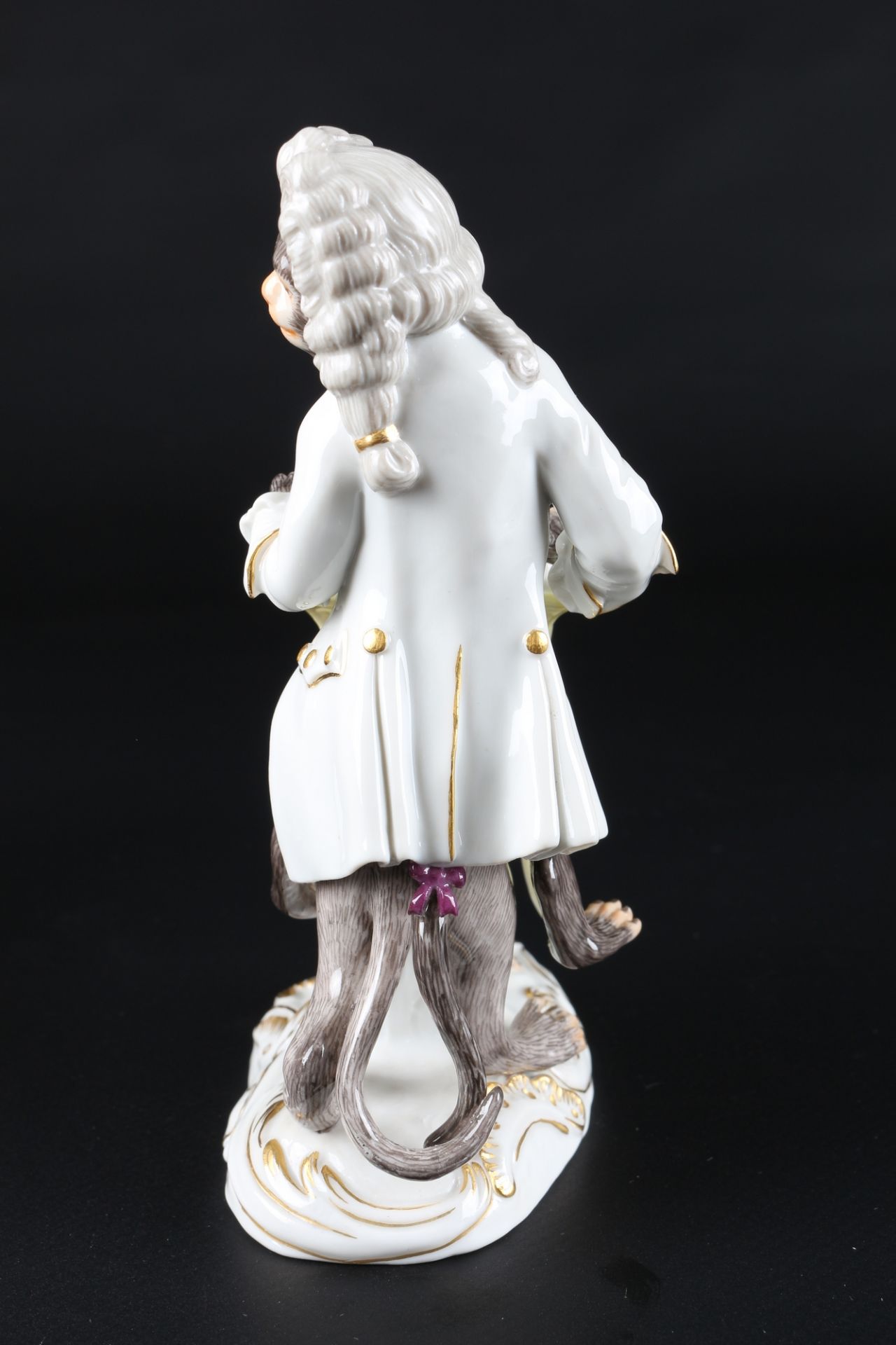 Meissen Affenkapelle Klavierspieler, piano player monkey chapel, - Image 2 of 5