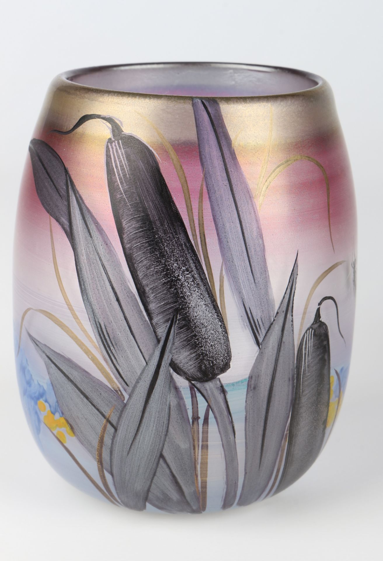 Erwin Eisch 2 Studiogläser Glashütte, artists vases, - Image 3 of 6