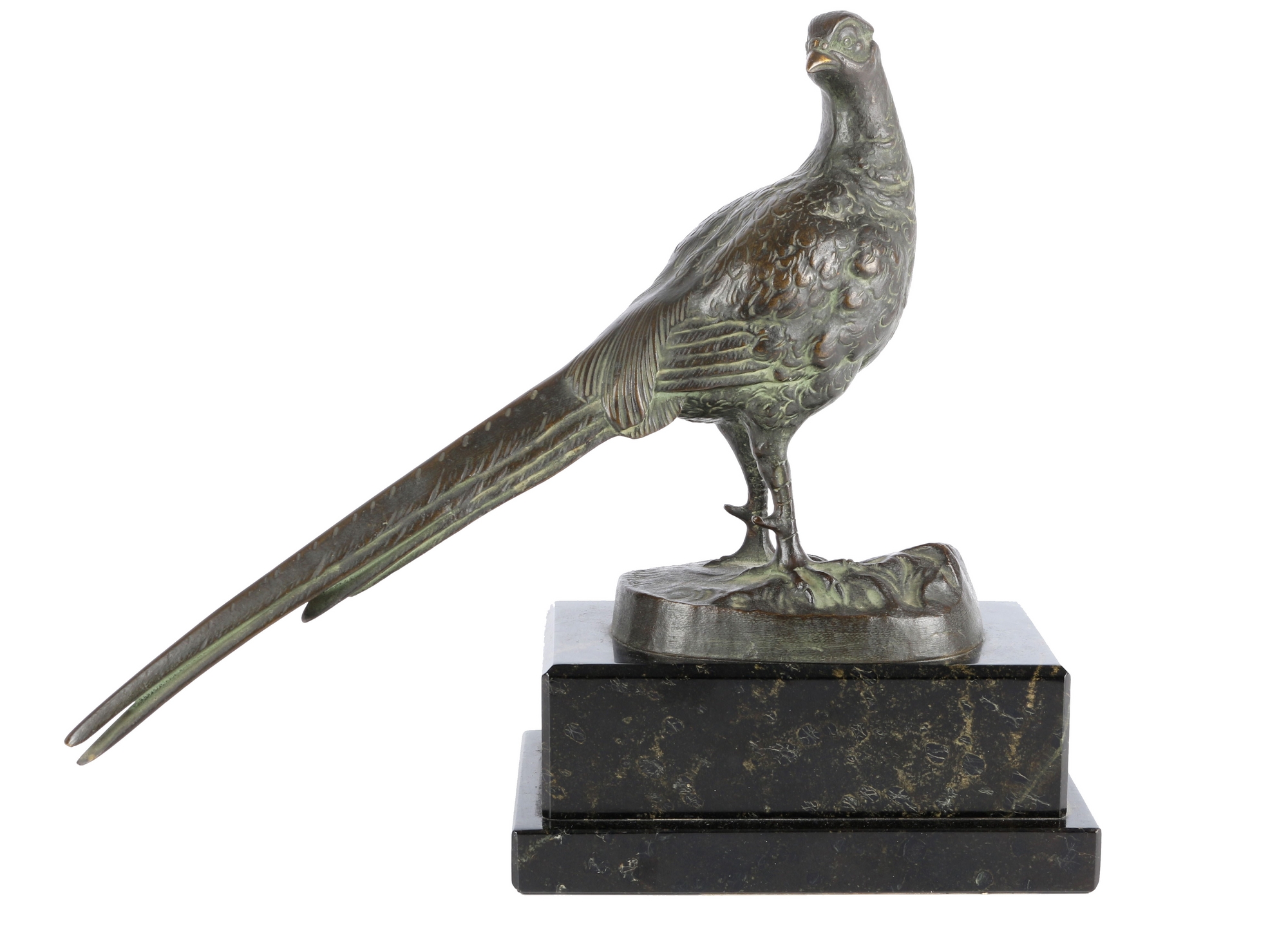 Otto Poertzel (1876-1963) Bronze Fasan, bronze pheasant,