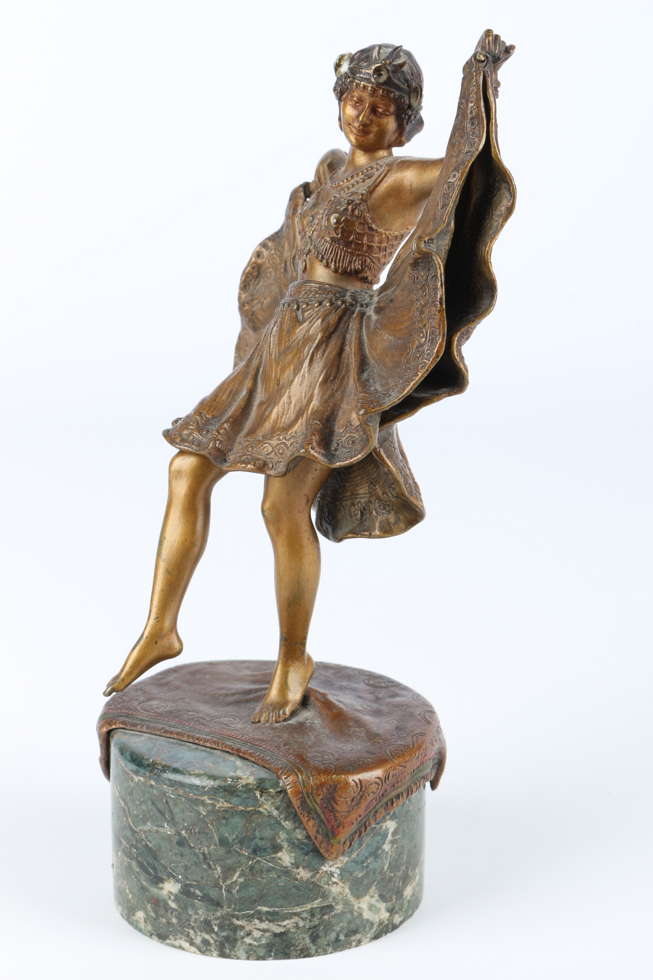 Bergmann Wiener Bronze erotische Tänzerin um 1900, bronze oriental female dancer, - Image 4 of 6