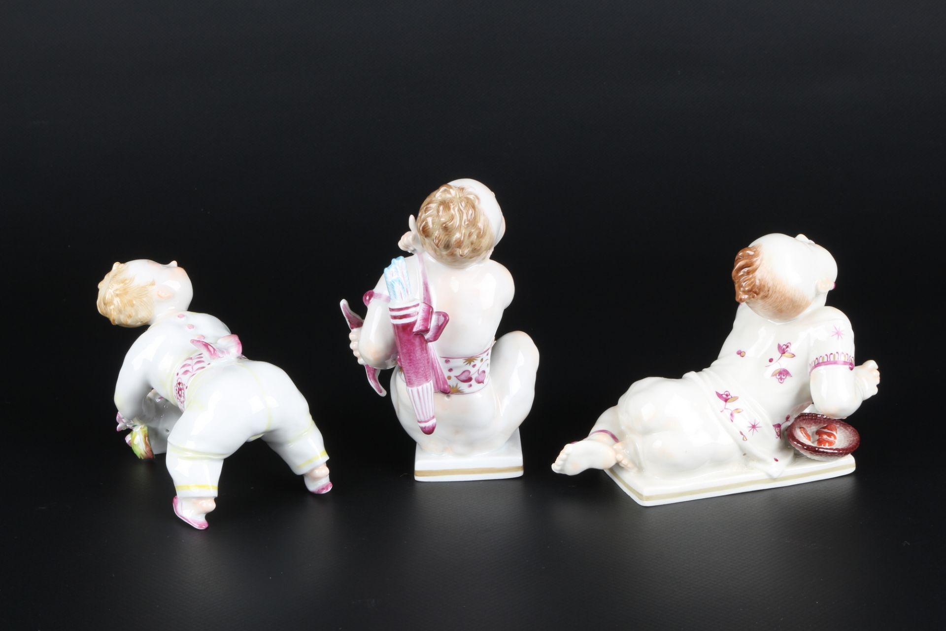 Aelteste Volkstedt 3 Figuren von Paul Börner, porcelain figures, - Image 5 of 6