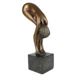 Bruno Bruni (*1935) großer Bronze Frauenakt, huge bronze nude act sculpture,