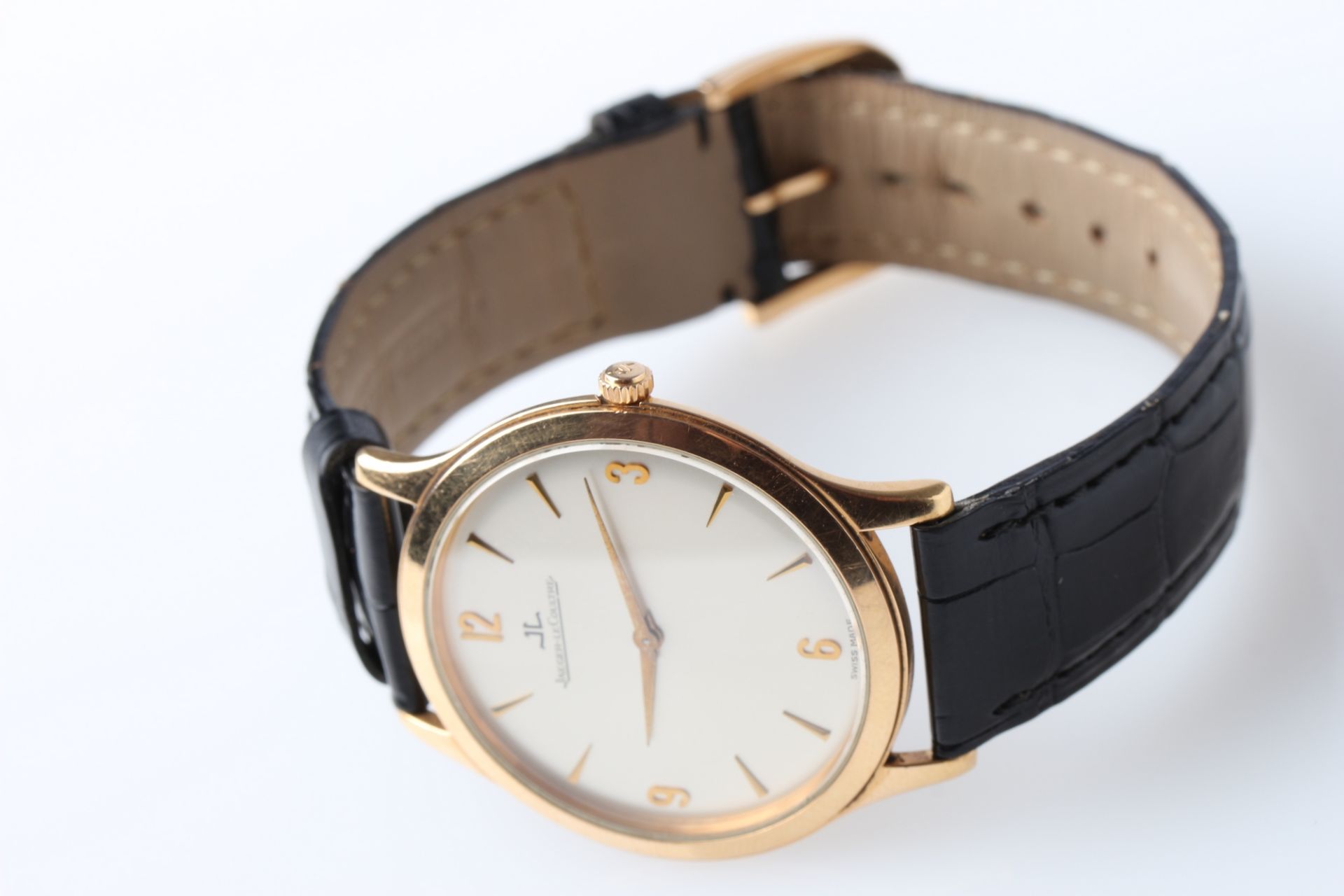 Jaeger LeCoultre Master Ultra Thin 750 Gold Herren Armbanduhr, men's wristwatch 18K gold, - Image 4 of 9