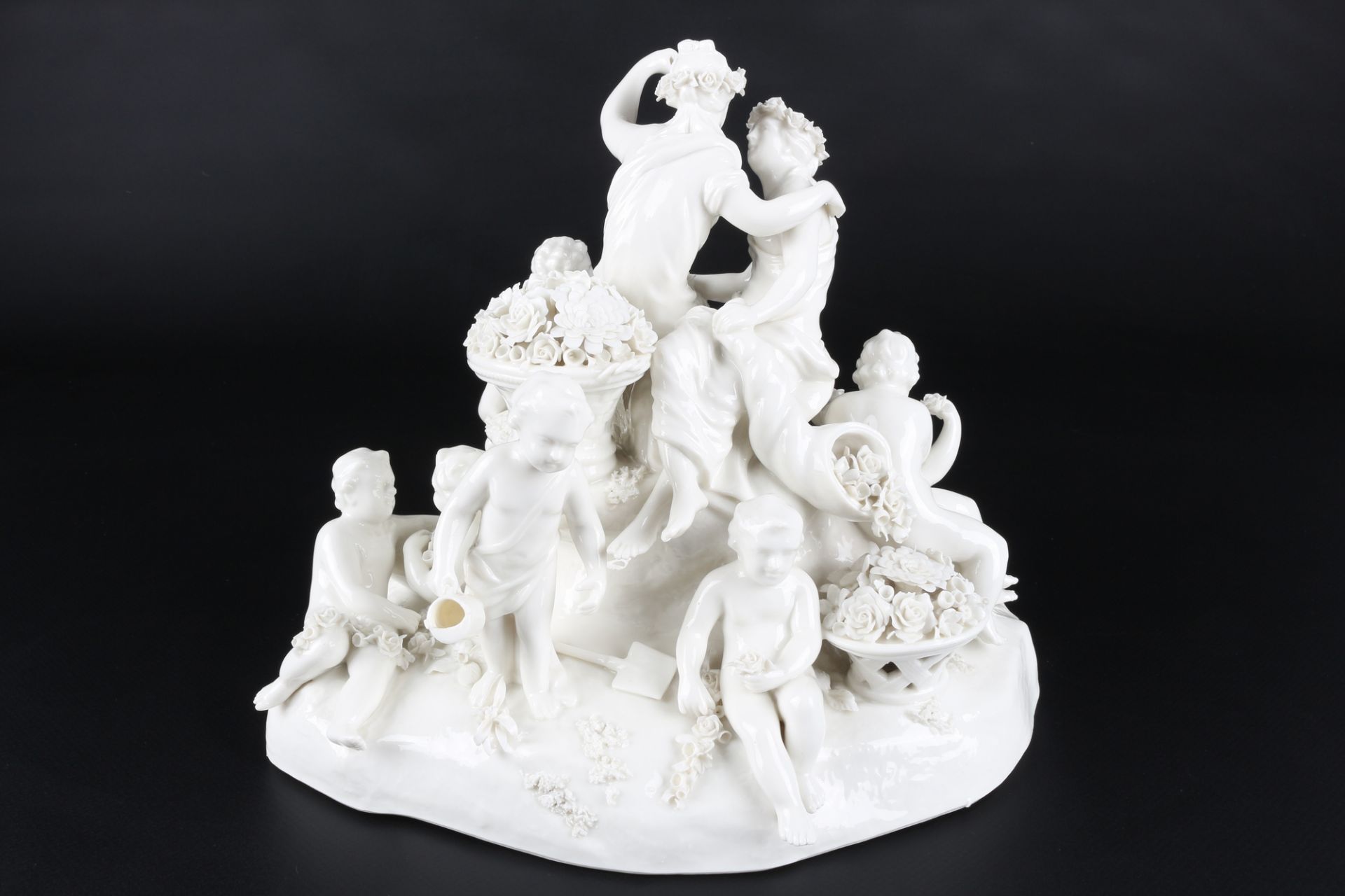 Nymphenburg Figurengruppe Flora und Pomona, group of figures, - Bild 3 aus 6