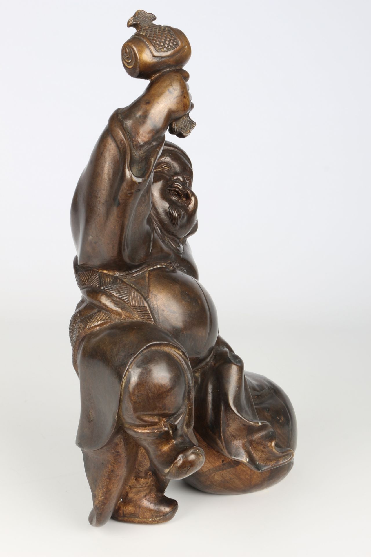 Japan Bronze Figur Daikoku Meiji-Period (1868 - 1912), japanese bronze sculpture, - Image 4 of 5