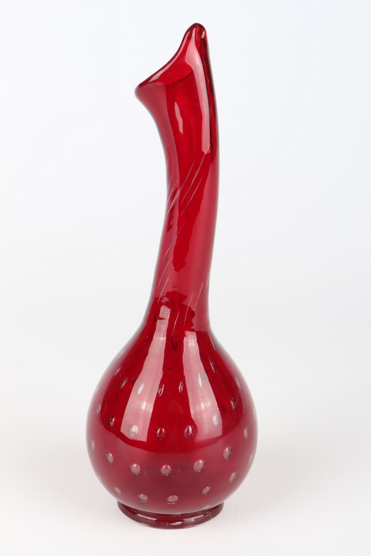 Venini Murano bauchige Vase, stem vase, - Image 3 of 4