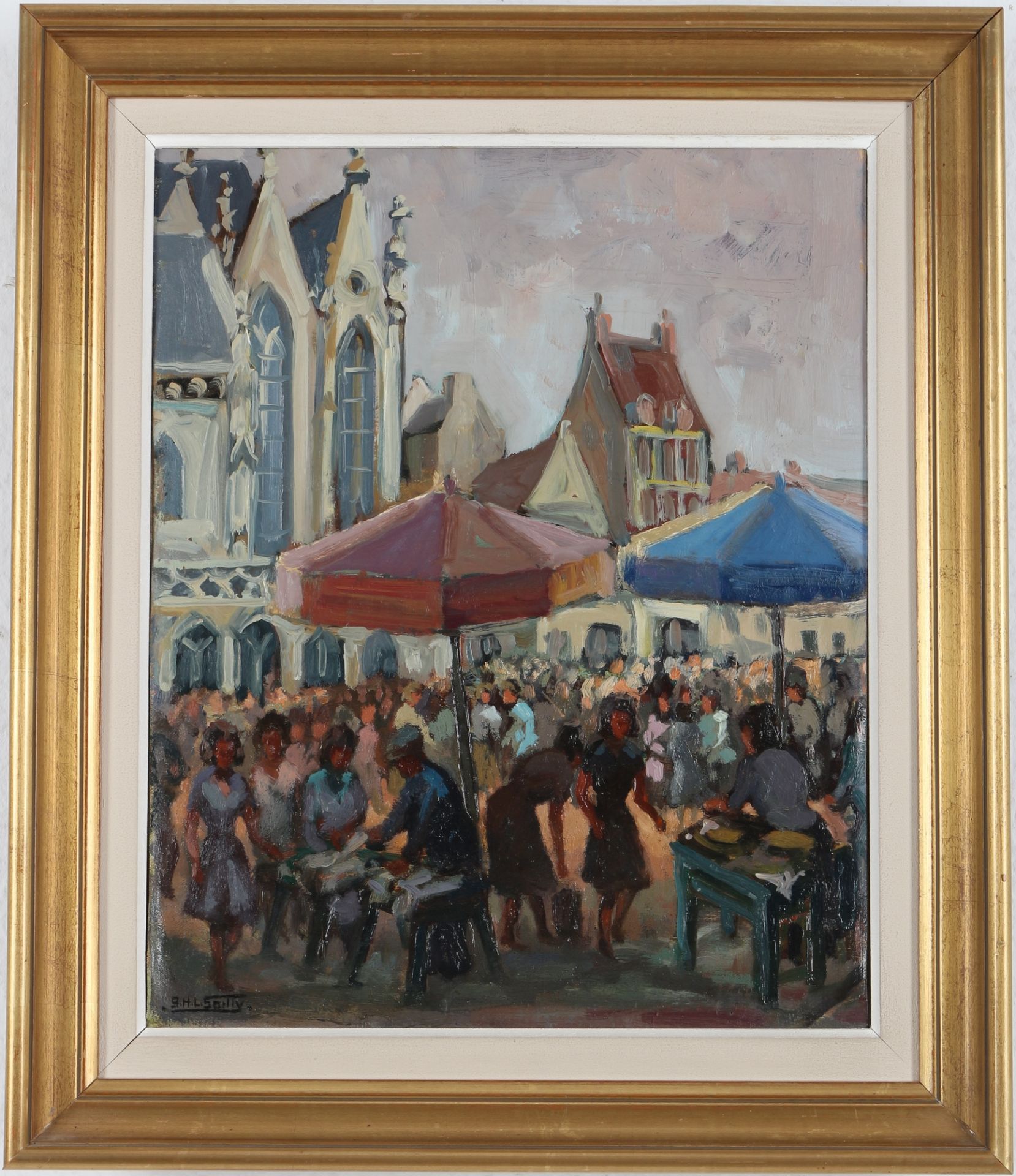 Gilbert-Henri-Louis Sailly (1916-1997) Stadtfest, city festival, - Bild 2 aus 4