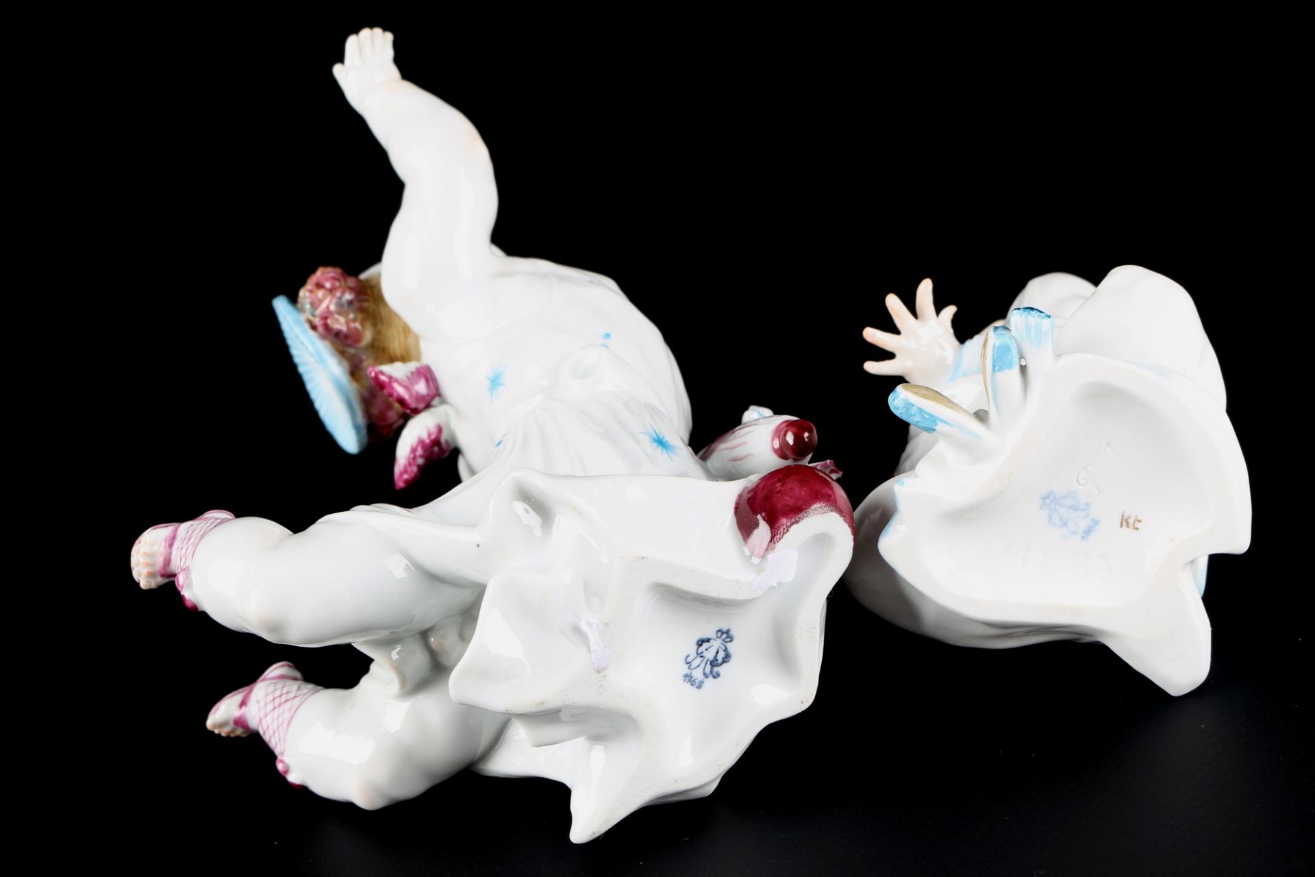 Aelteste Volkstedt 2 Figuren von Paul Börner, porcelain figures, - Image 4 of 4
