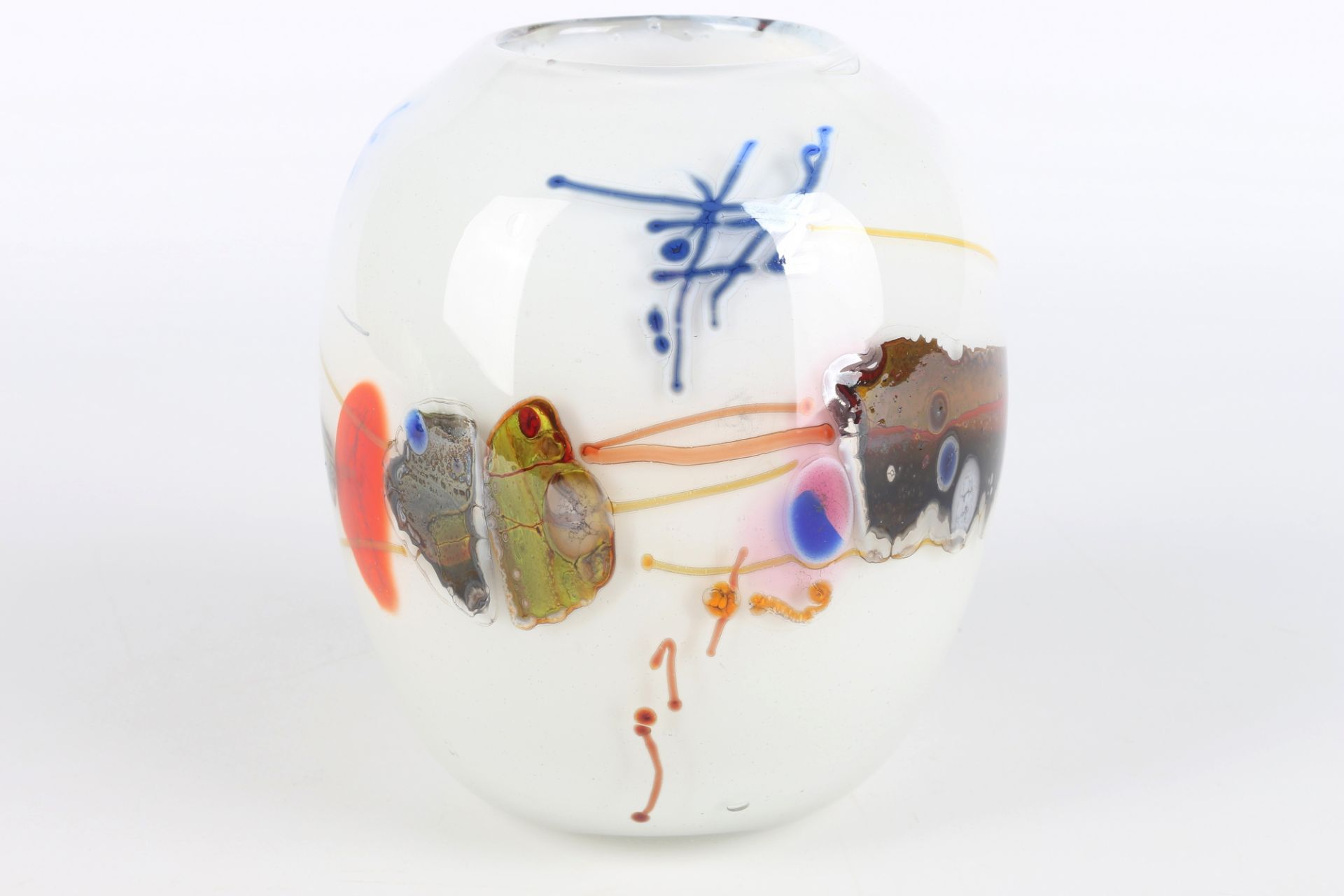 Helmut Werner Hundstorfer (*1947) Glasvase, artists glass vase, - Image 3 of 5