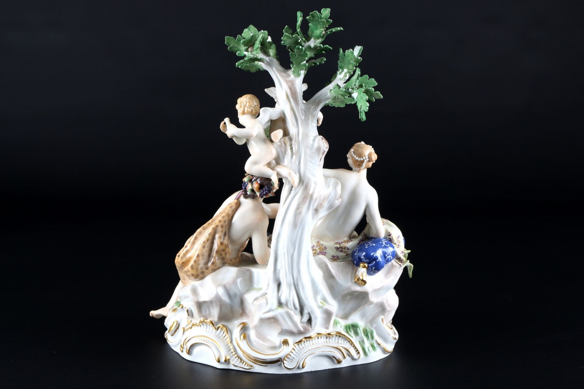 Meissen Figurengruppe Bacchus und Diana, group of figures, - Image 3 of 6