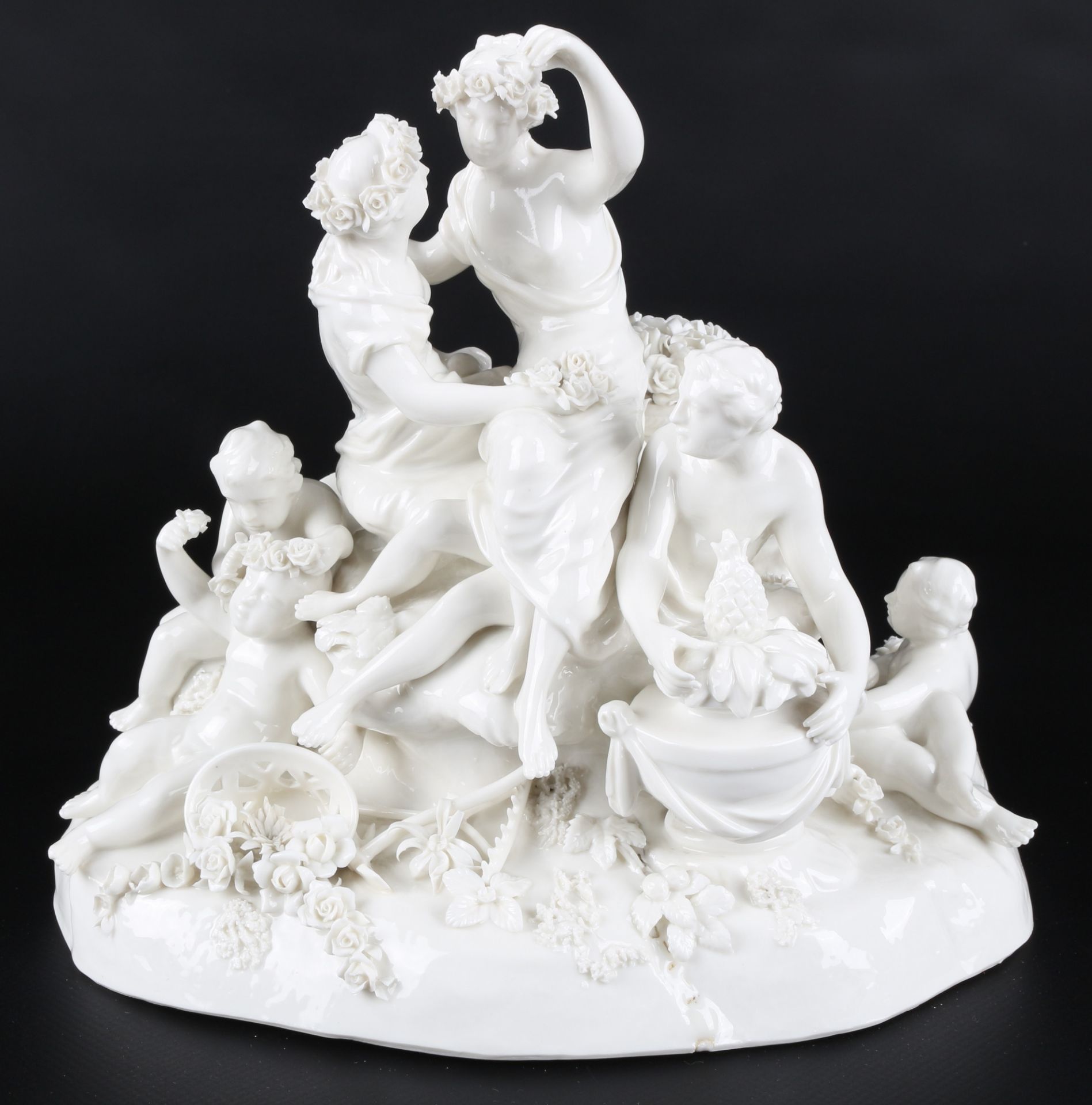 Nymphenburg Figurengruppe Flora und Pomona, group of figures,