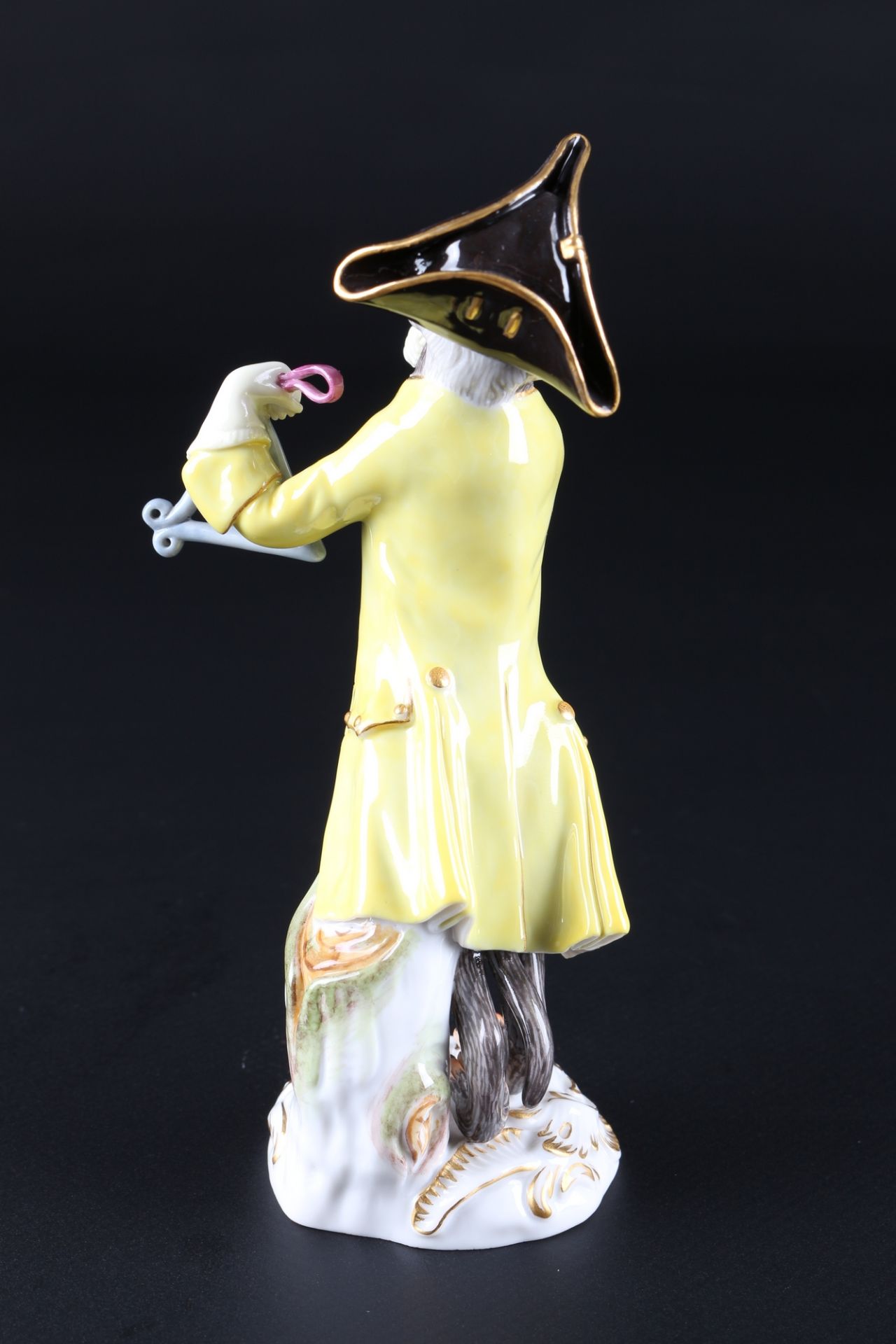 Meissen Affenkapelle Triangelspieler, triangle player monkey chapel, - Image 3 of 6