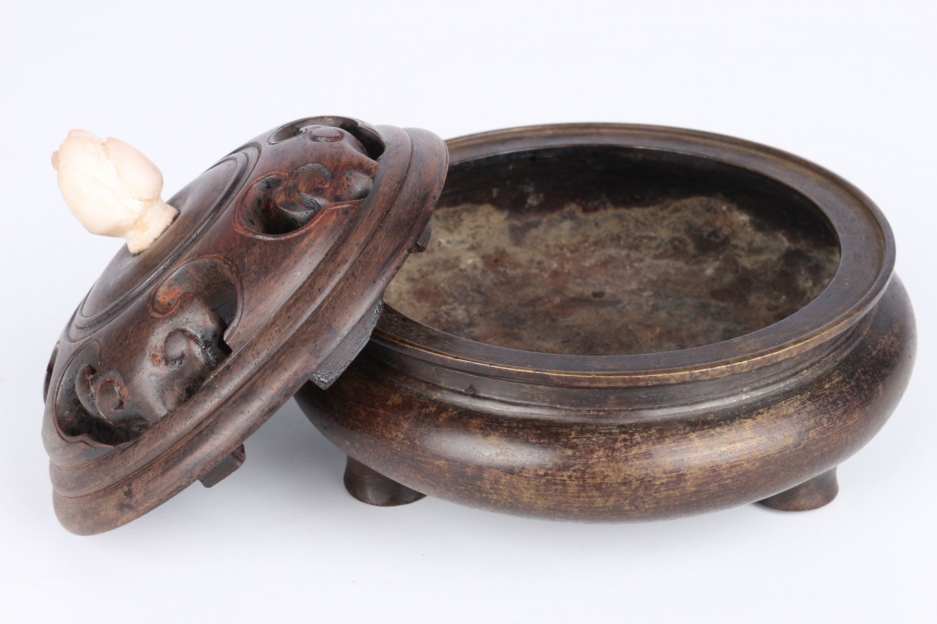 China Bronze Weihrauchbrenner, chinese bronze censer - Image 3 of 4