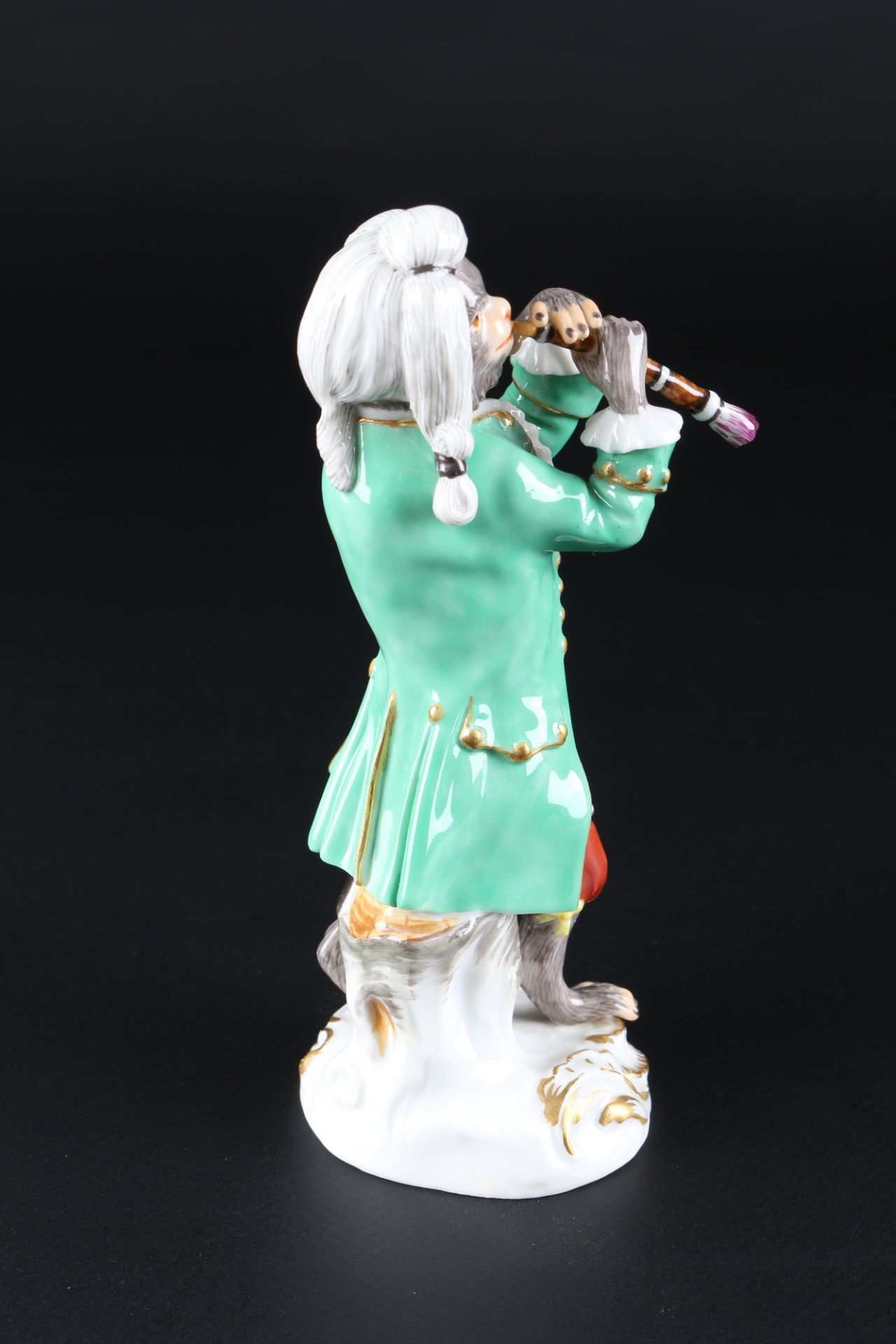 Meissen Affenkapelle Klarinettist, clarinetist monkey chapel, - Image 4 of 5