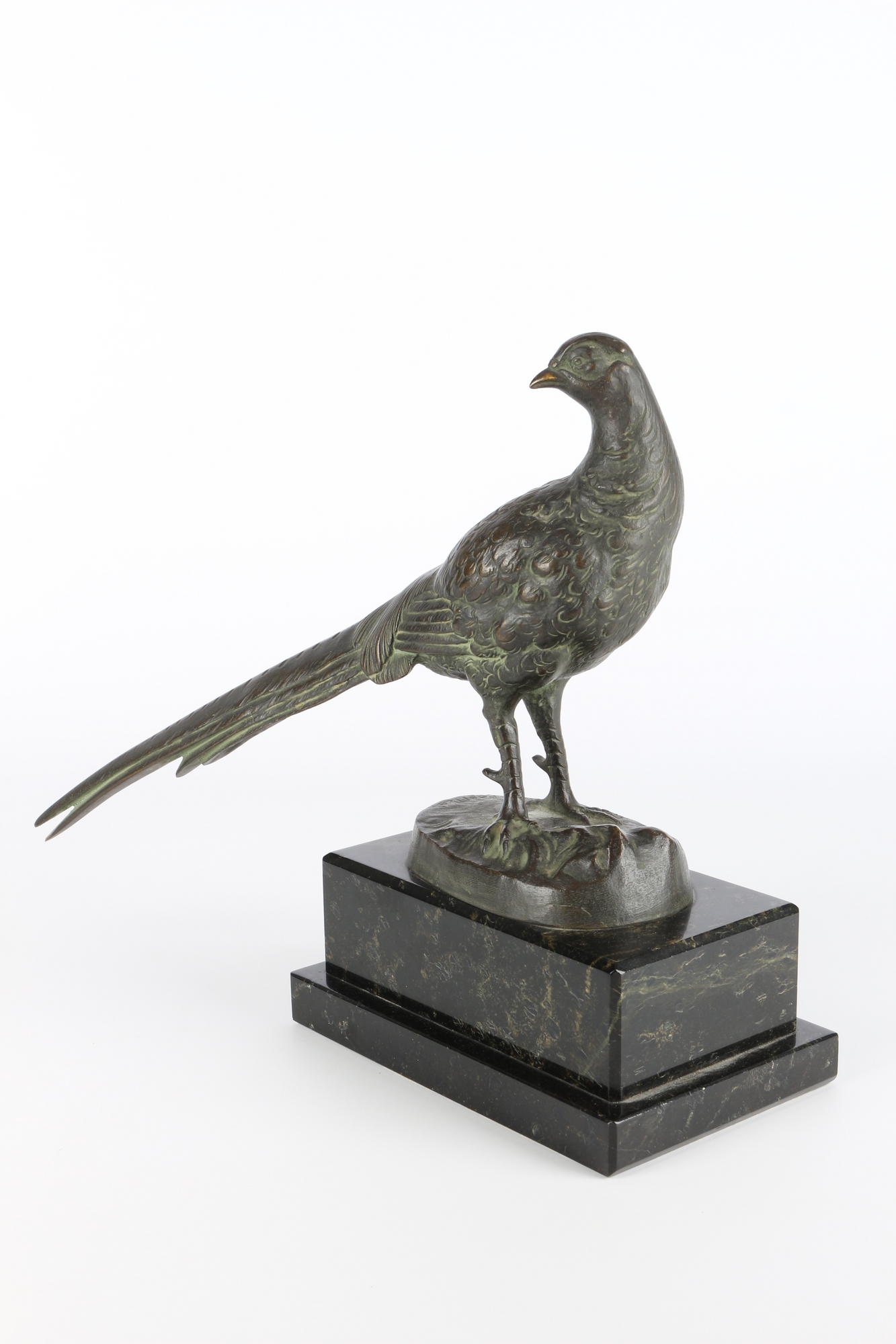 Otto Poertzel (1876-1963) Bronze Fasan, bronze pheasant, - Image 2 of 5