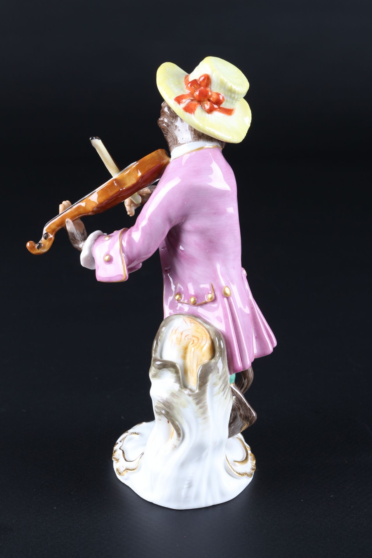 Meissen Affenkapelle Geiger, violinist monkey chapel, - Image 3 of 5